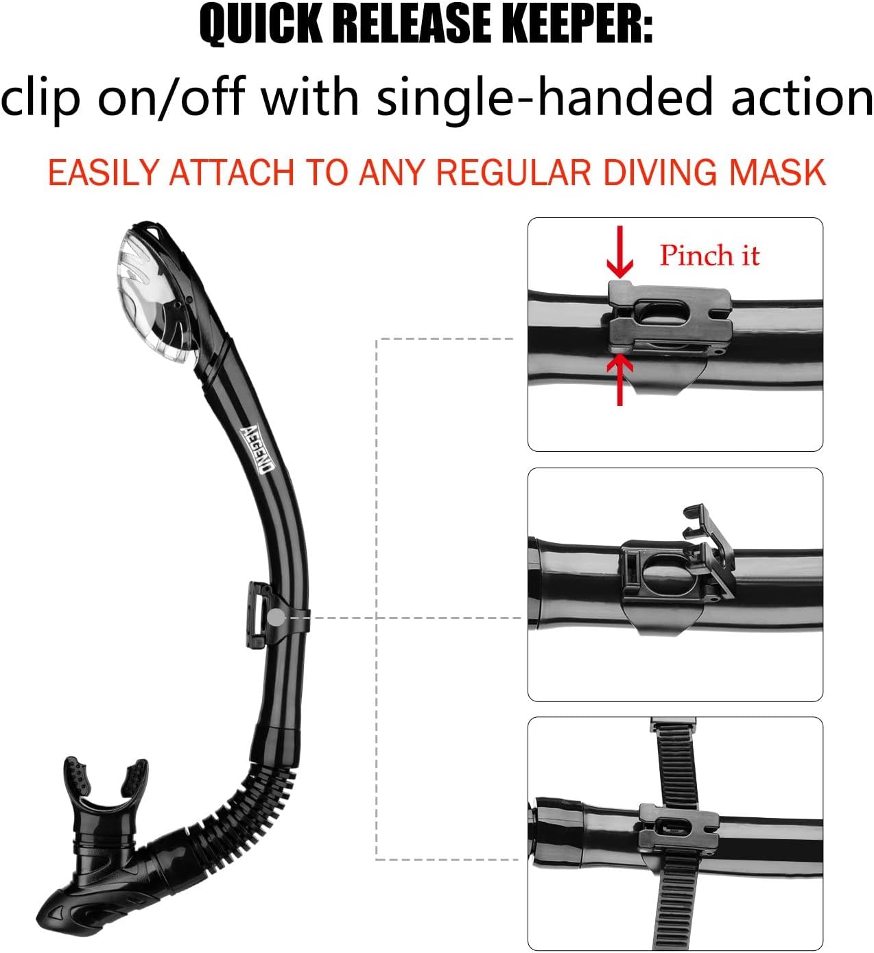 Aegend Dry Snorkel Dive Mask