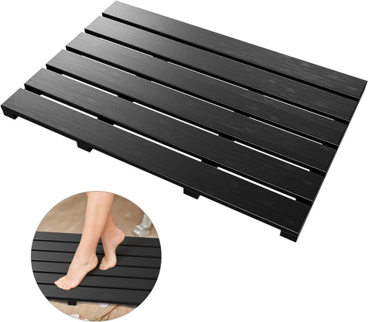 Non-Slip Bamboo Wooden Waterproof Floor Mat