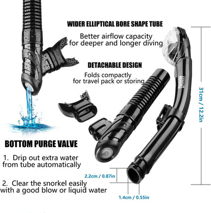 Aegend Dry Snorkel Dive Mask