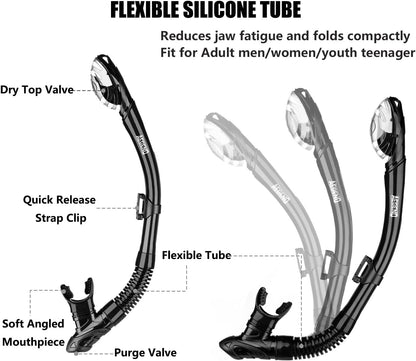 Aegend Dry Snorkel Dive Mask