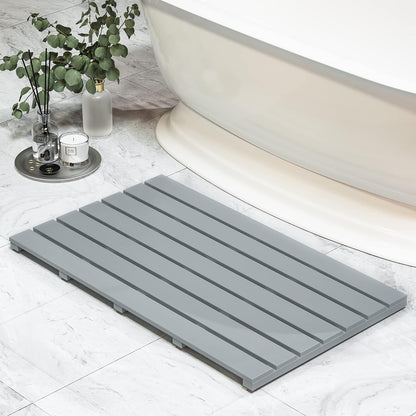 Non-Slip Bamboo Wooden Bath Mat