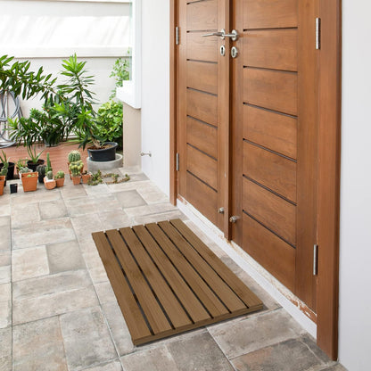 Non-Slip Bamboo Wooden Bath Mat