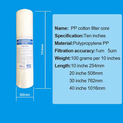 PP Melt Blown Filter Cartridge/sediment filter 1micron 5 micron for Water Filter